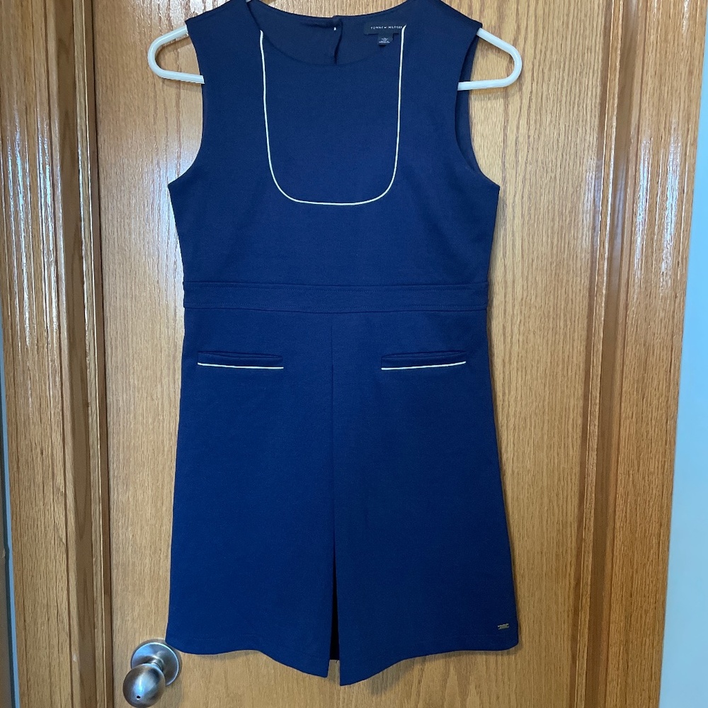 Tommy Hilfiger Navy Sleeveless Kids Dress